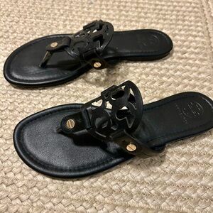 Black Leather Sandals
